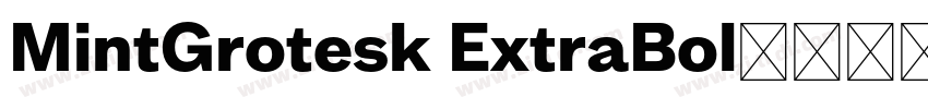 MintGrotesk ExtraBol字体转换 MintGrotesk ExtraBol字体转换